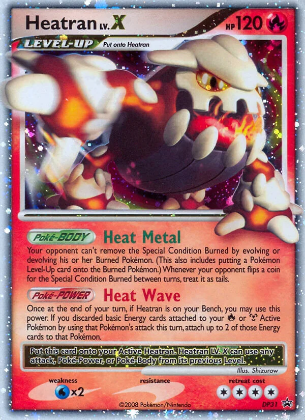 Heatran LV.X, DP Black Star Promos