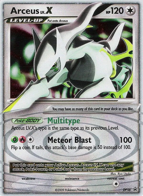Arceus LV.X, DP Black Star Promos