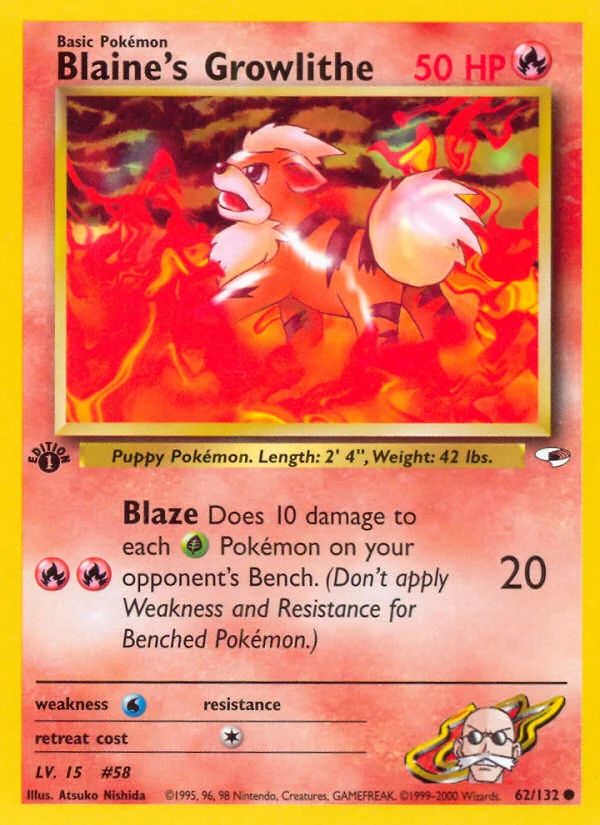 Blaine's Growlithe, Gym Heroes