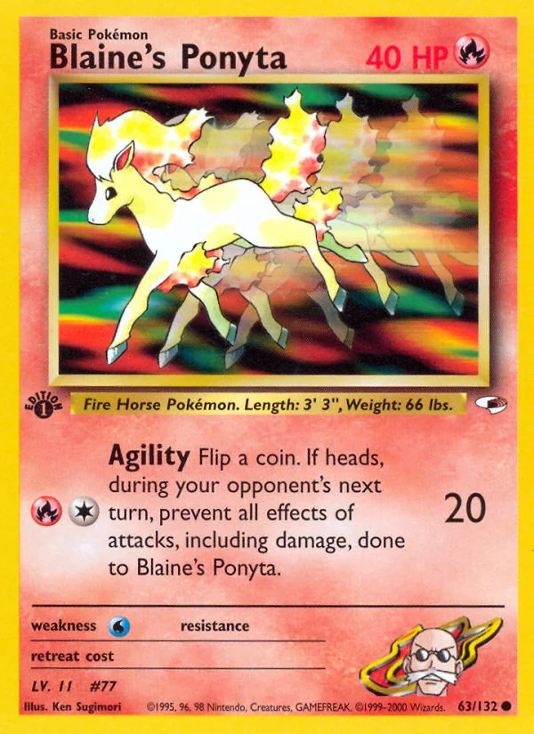 Blaine's Ponyta, Gym Heroes