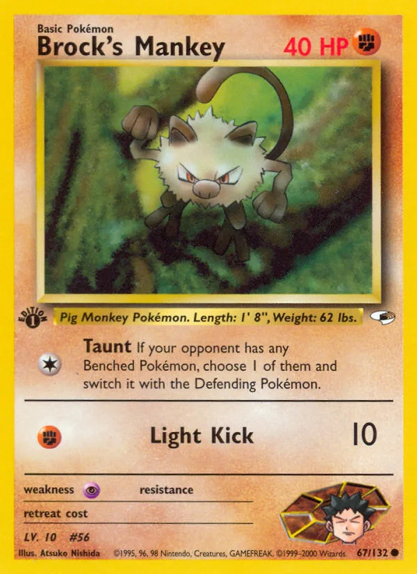 Brock's Mankey, Gym Heroes