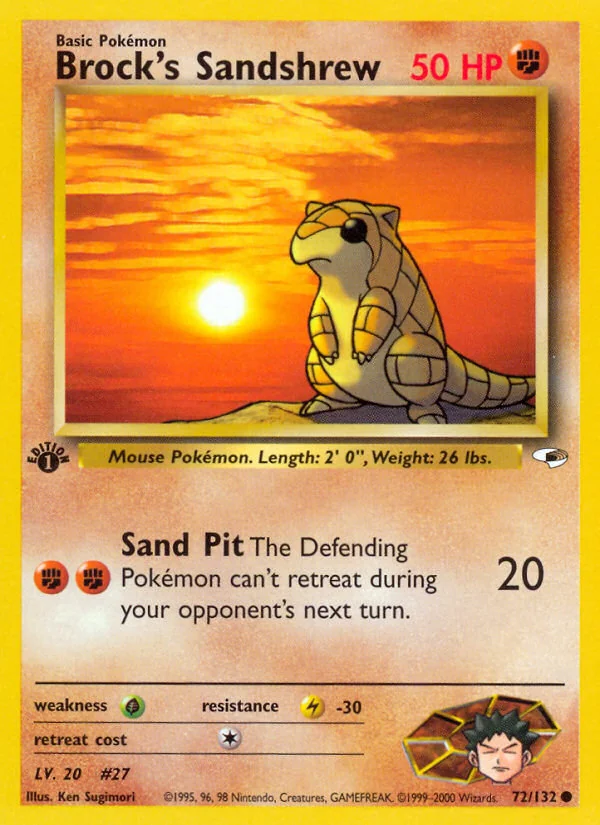 Brock's Sandshrew, Gym Heroes