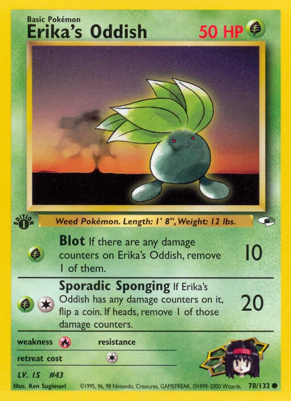 Erika's Oddish, Gym Heroes