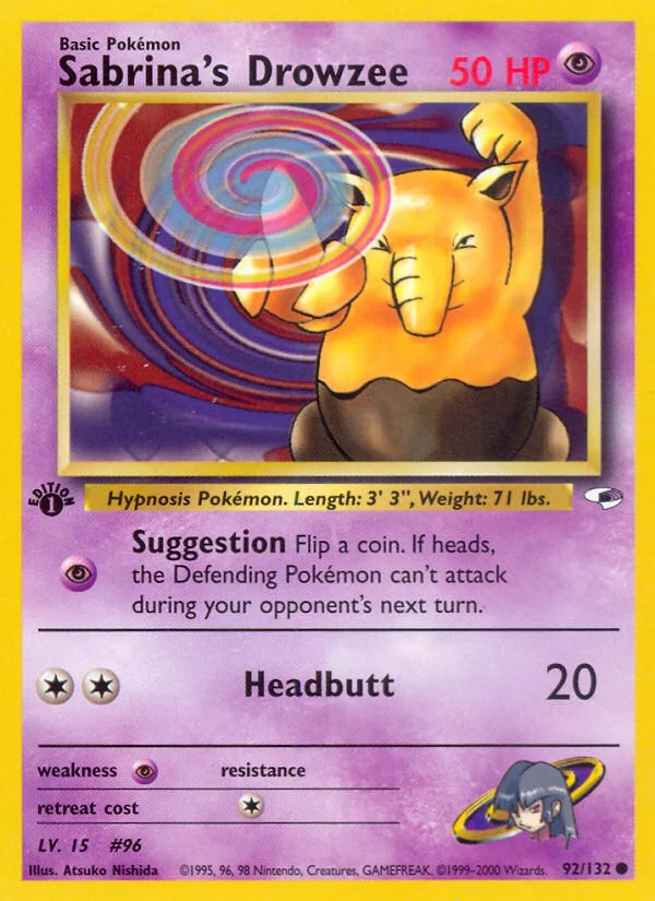 Sabrina's Drowzee, Gym Heroes