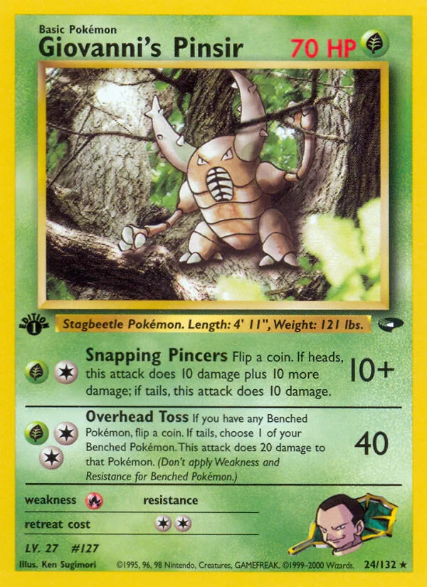 Giovanni's Pinsir, Gym Challenge