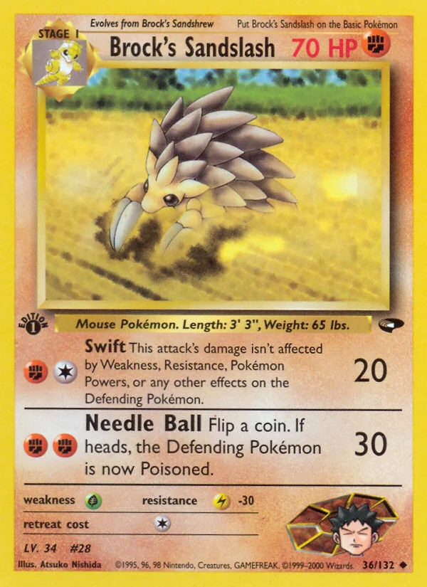 Brock's Sandslash, Gym Challenge