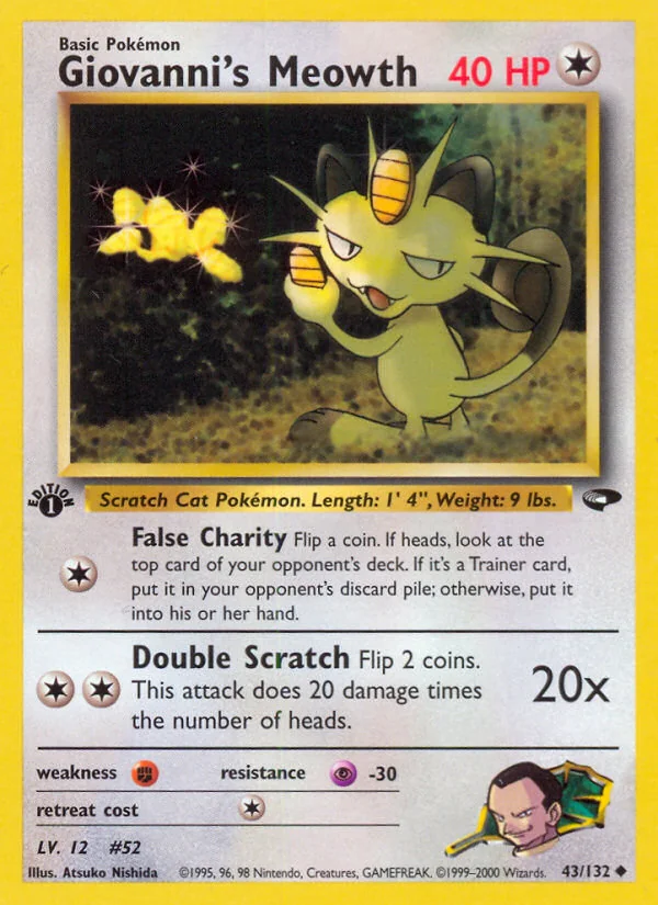 Giovanni's Meowth, Gym Challenge