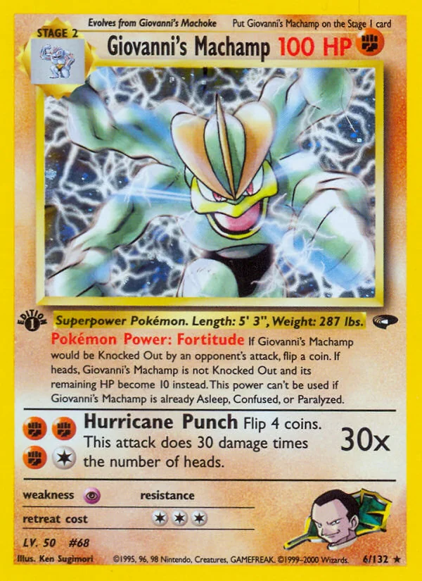 Giovanni's Machamp, Gym Challenge