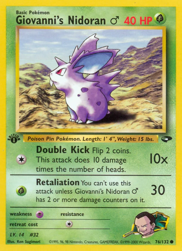 Giovanni's Nidoran ♂, Gym Challenge