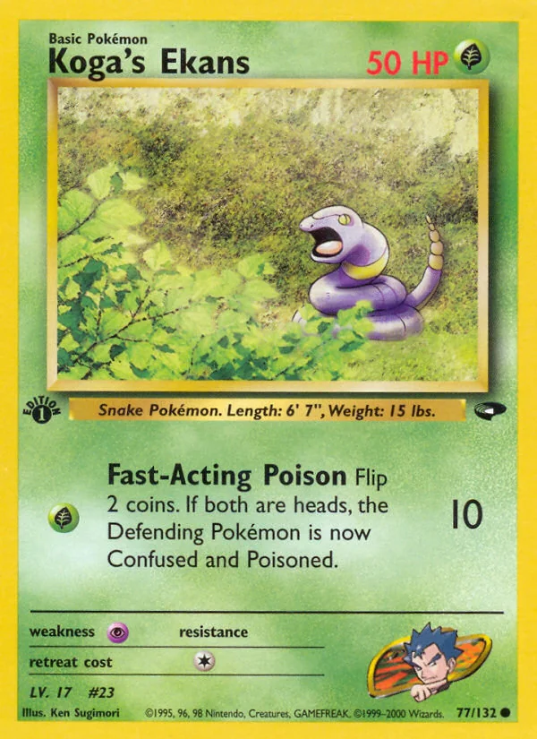 Koga's Ekans, Gym Challenge