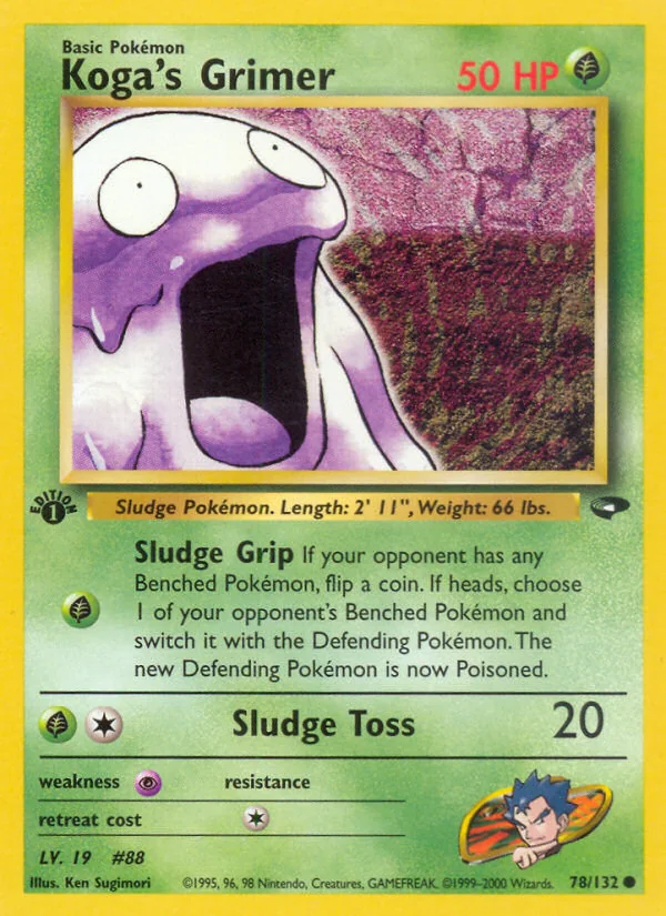 Koga's Grimer, Gym Challenge