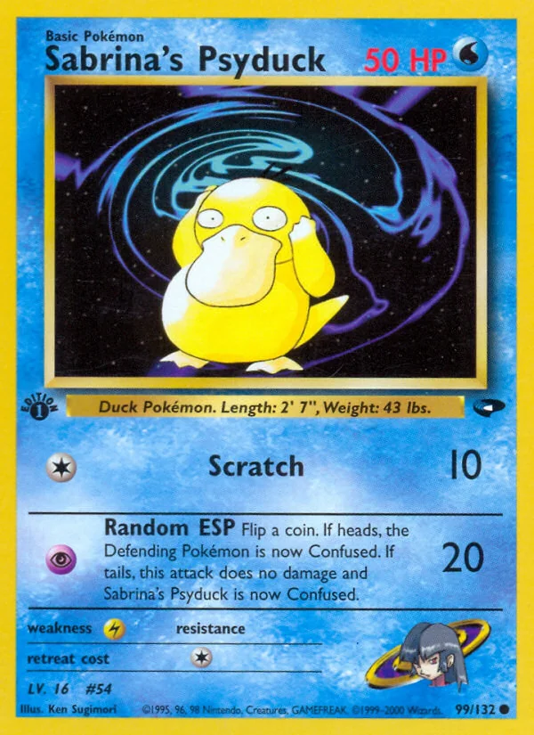 Sabrina's Psyduck, Gym Challenge