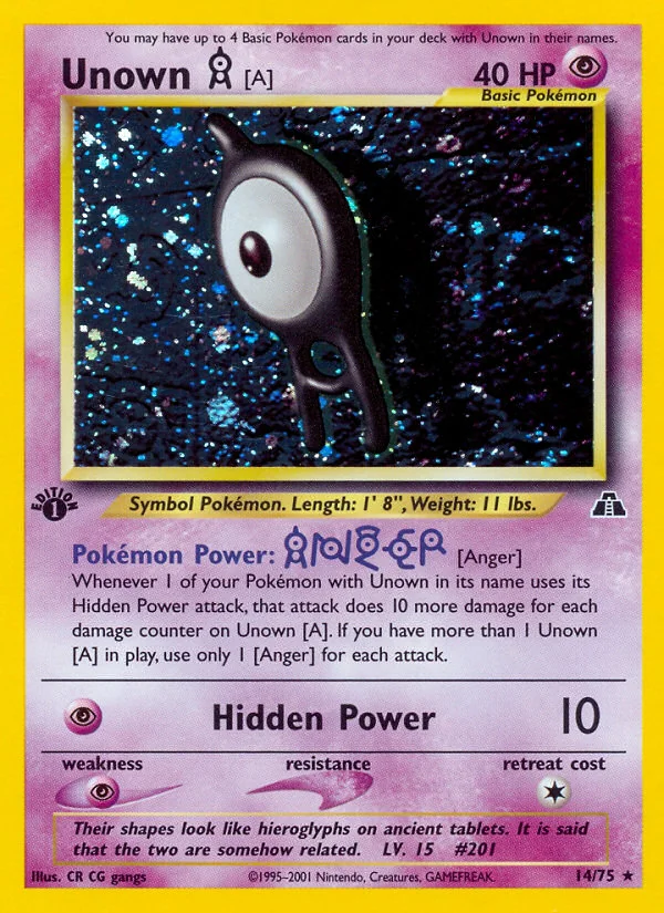 Unown [A], Neo Discovery