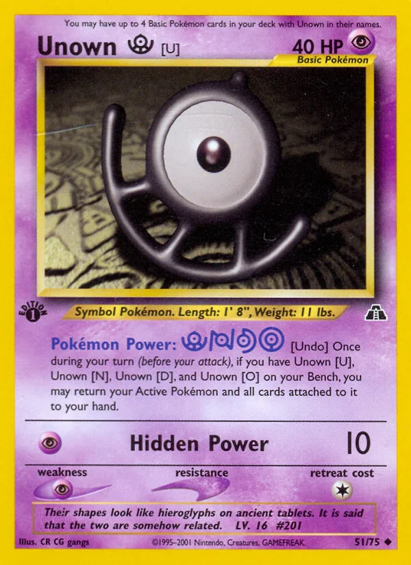 Unown [U], Neo Discovery