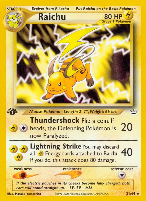 Raichu, Neo Revelation