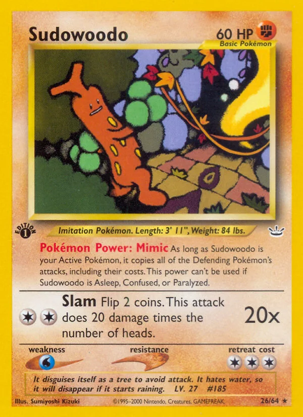 Sudowoodo, Neo Revelation