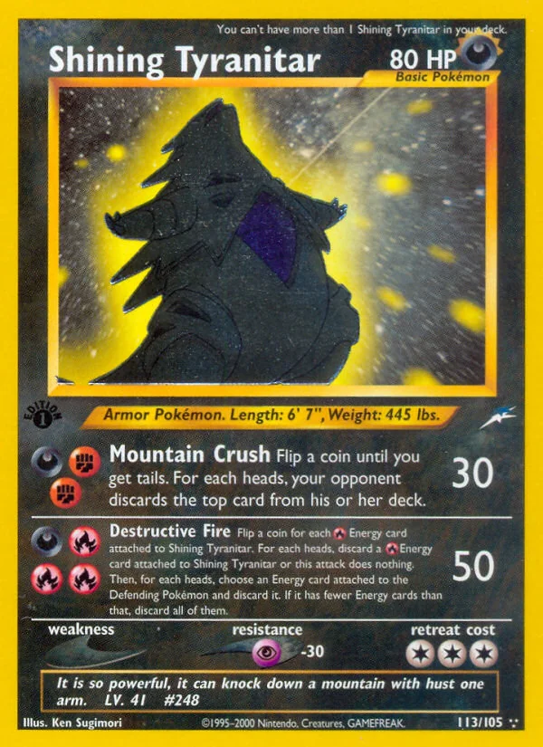 Shining Tyranitar, Neo Destiny