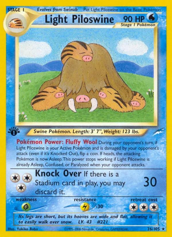 Light Piloswine, Neo Destiny