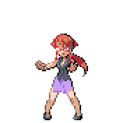 Pixelart: Lorelei, członkini Elitarnej Czwórki z Indigo Plateau, na przezroczystym tle.